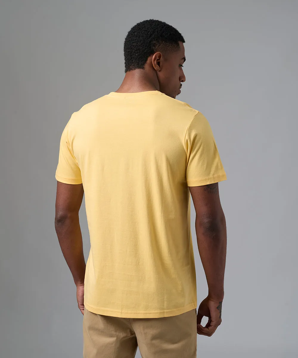 POLO MANGA CORTA CUELLO V BASICO AMARILLO PV25