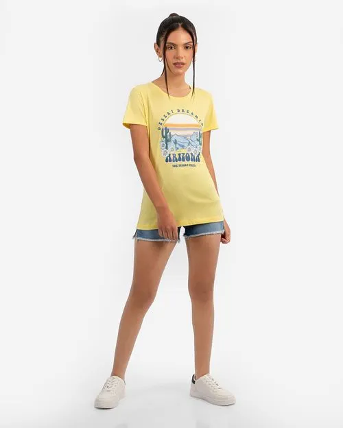 Polo Mujer Harumi Amarillo Meloso