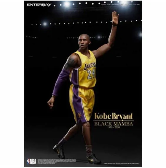 REAL MASTERPIECE KOBE BRYANT LAKERS 1/6  BLACK MAMBA EDITION