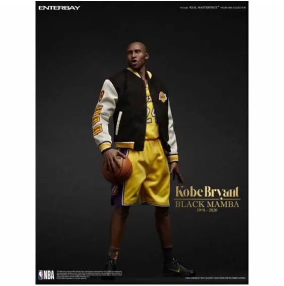 REAL MASTERPIECE KOBE BRYANT LAKERS 1/6  BLACK MAMBA EDITION
