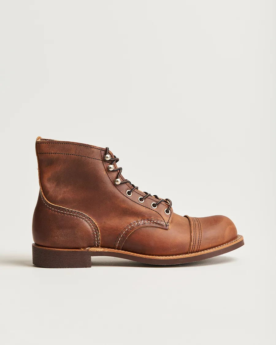 Red Wing Shoes Iron Ranger Boot Copper Rough/Though Leather