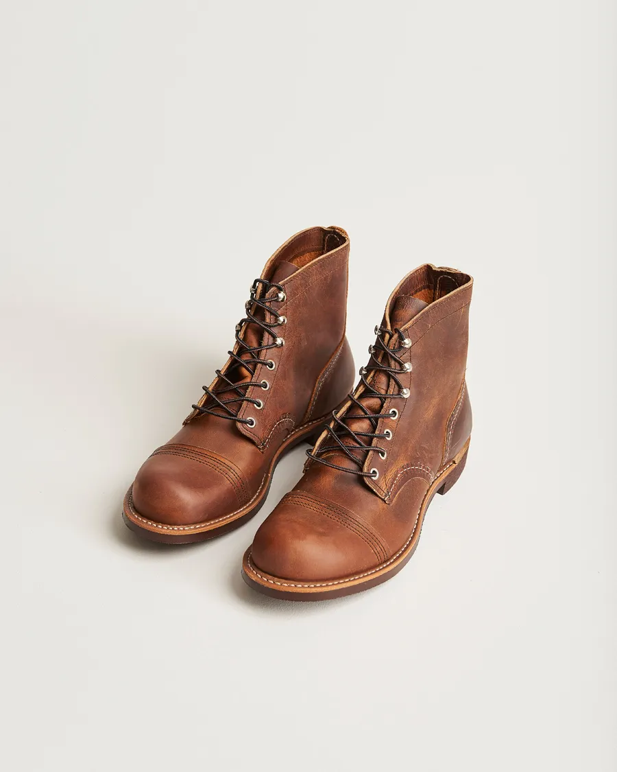 Red Wing Shoes Iron Ranger Boot Copper Rough/Though Leather