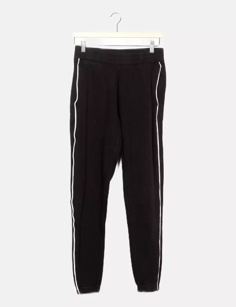 Reebok Pantalón negro deportivo