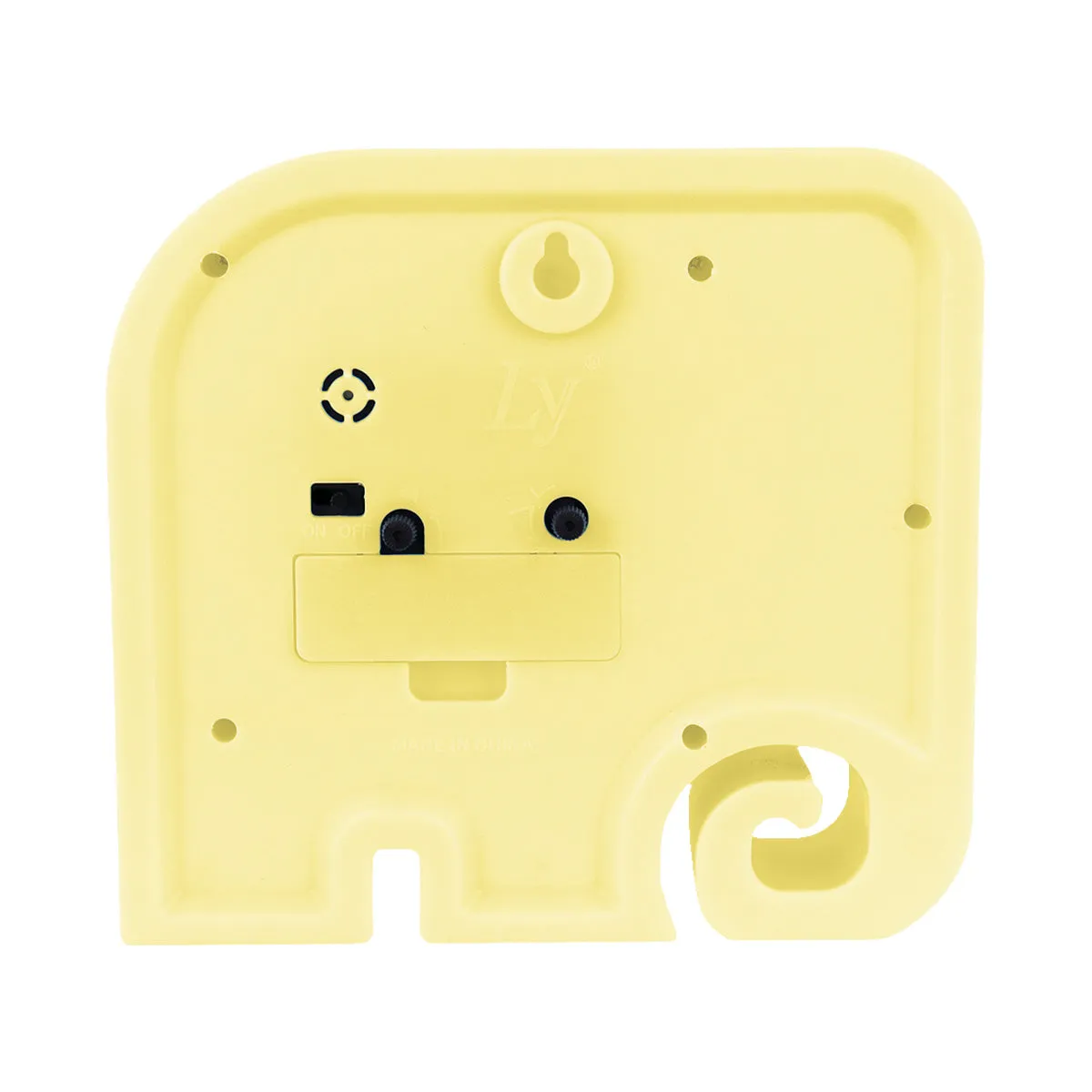 Reloj Despertador en Forma de Elefante, color Amarillo