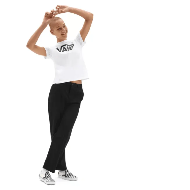 Remera Vans Flying Mujer Blanco Negro