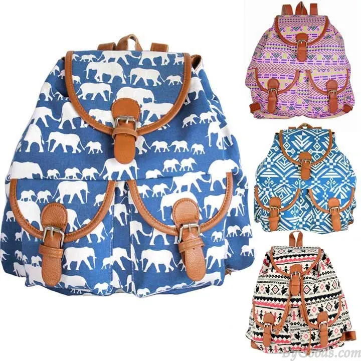 Retro Geometry Animal Prints Folk Backpack