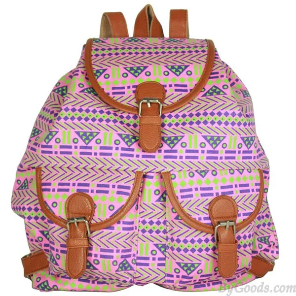 Retro Geometry Animal Prints Folk Backpack