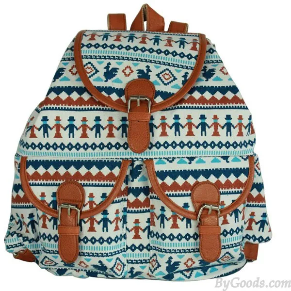 Retro Geometry Animal Prints Folk Backpack