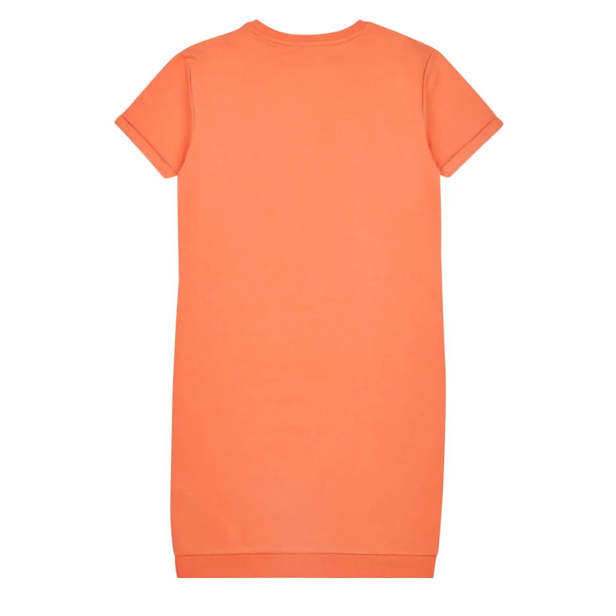 ROLLED UP SLEEVES TERRY DRESS