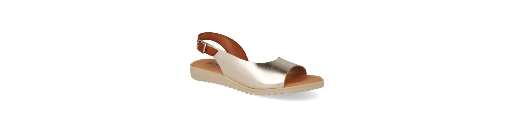 SANDALIAS DORADAS PLANAS MUJER COMODAS MOD. MAREA DO