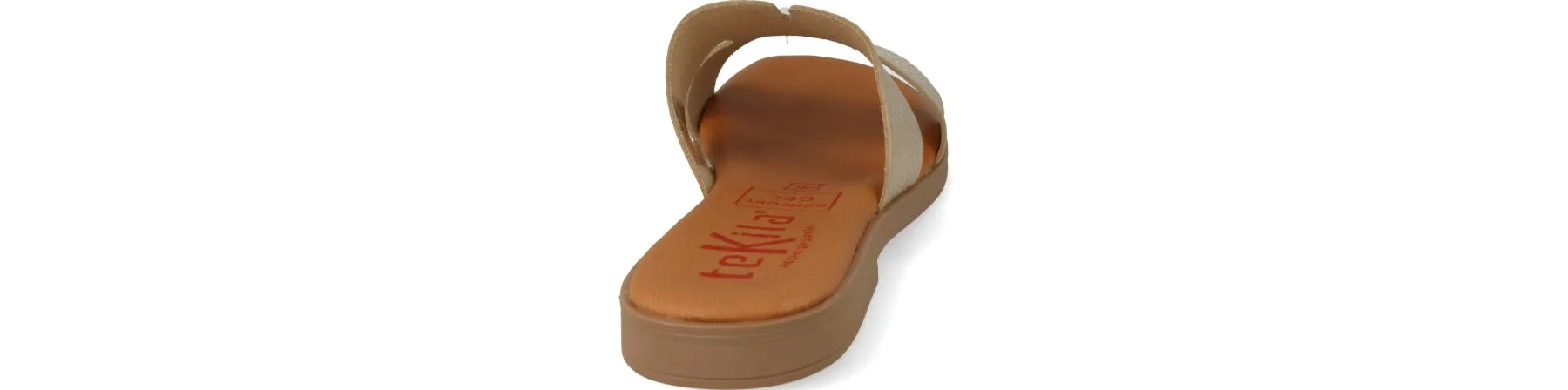SANDALIAS DORADAS PLANAS MUJER MOD. NOMI DO