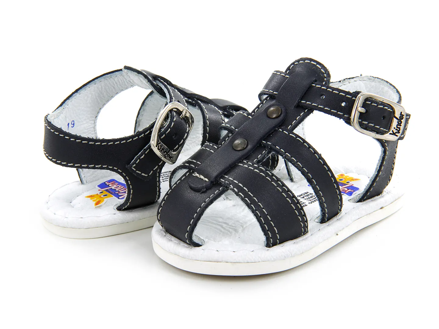 Sandalias Kinder 4369 Azul Para Bebe
