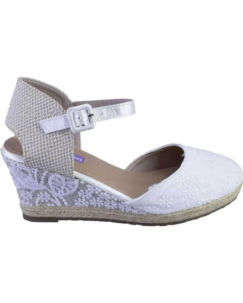 Sandalias MANDARINA  de Mujer LAURA ALPARGATAS DE MUJER  BLANCO