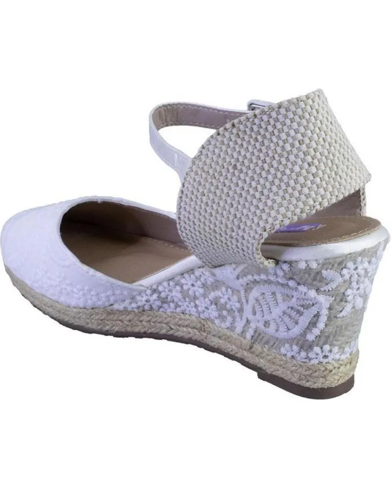 Sandalias MANDARINA  de Mujer LAURA ALPARGATAS DE MUJER  BLANCO