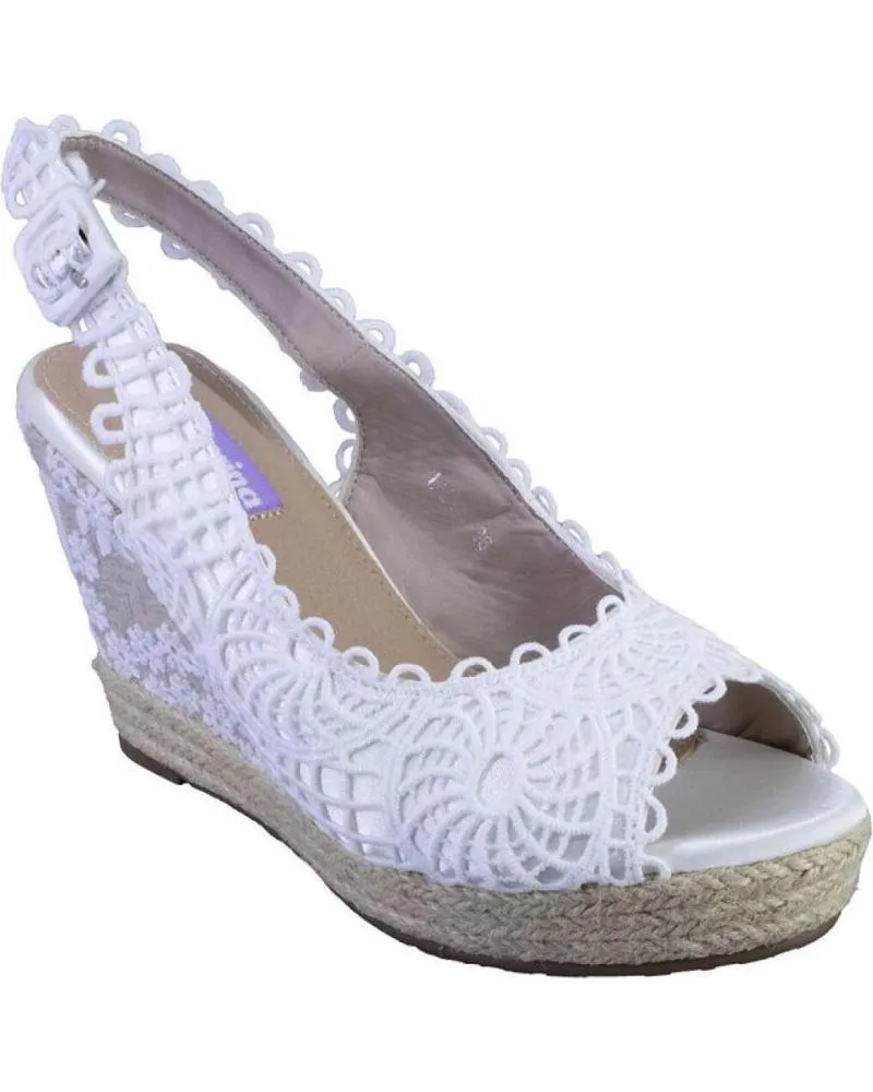 Sandalias MANDARINA  de Mujer LIDIA ALPARGATAS DE MUJER  BLANCO