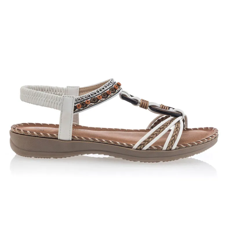 Sandalias mujer blanco