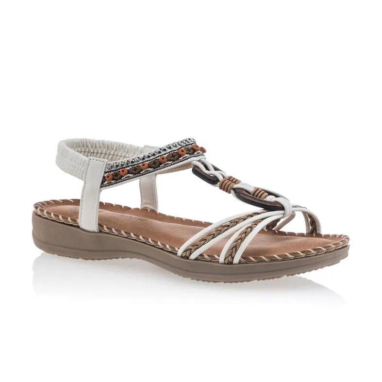 Sandalias mujer blanco