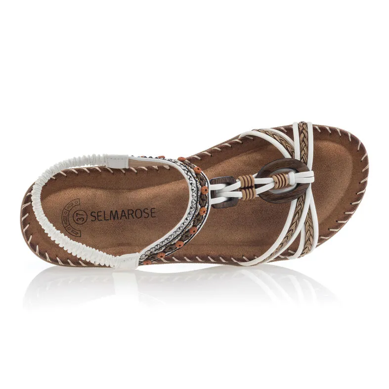 Sandalias mujer blanco