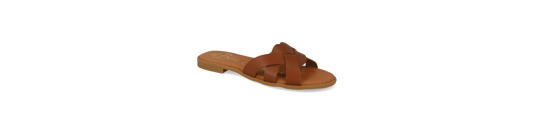 SANDALIAS OUTLET PLANAS COMODAS MOD. NILO CUERO
