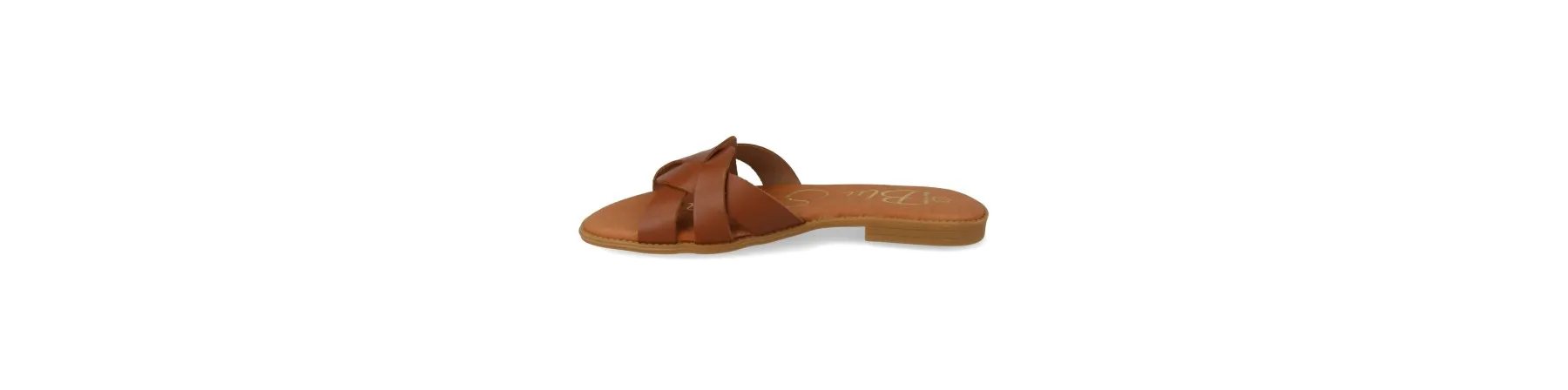 SANDALIAS OUTLET PLANAS COMODAS MOD. NILO CUERO