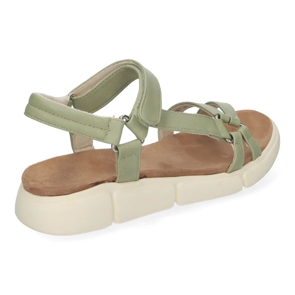 Sandalias Planas de Mujer Cómodas y Elegantes Diseño Moderno con Tiras Cruzadas en la Pala y Cierre