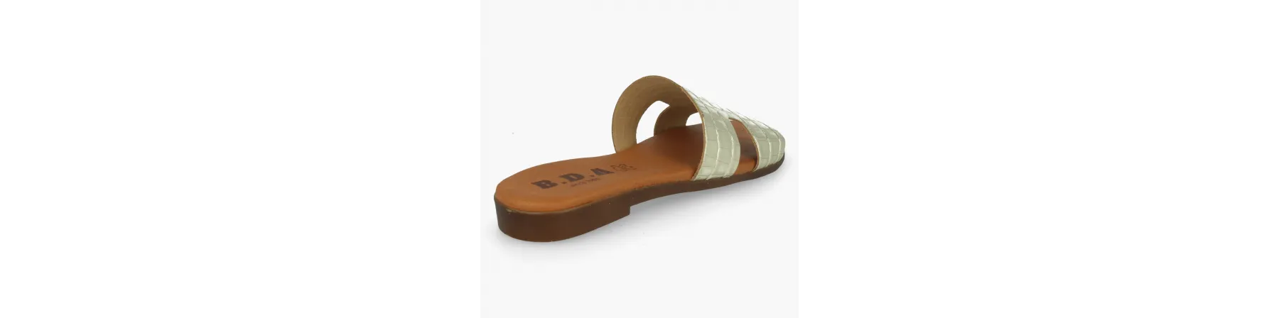 SANDALIAS PLANAS MUJER METAL MOD. SANDRA METAL
