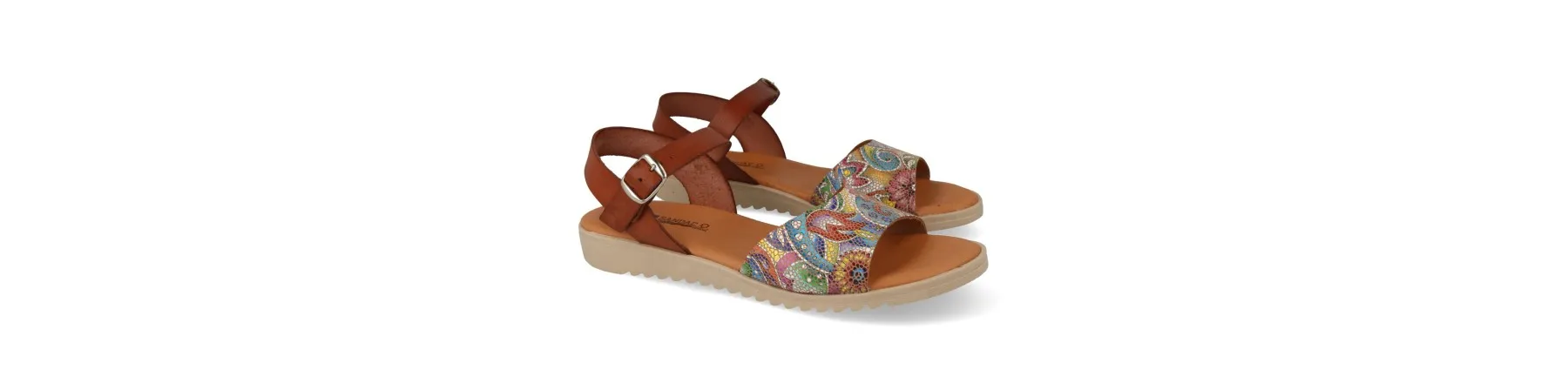 SANDALIAS PLANAS MUJER MOD. MICA CUERO