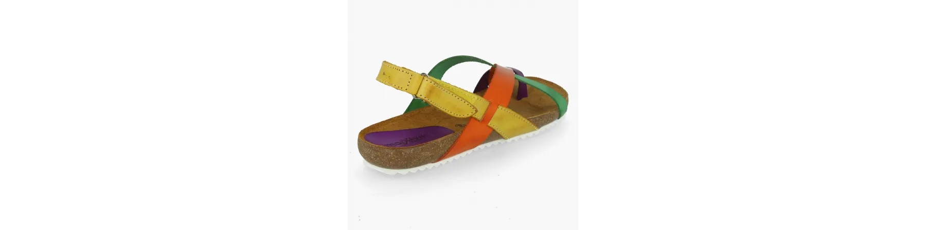 SANDALIAS PLANAS MUJER PIEL MOD. DELIRIO MULTI