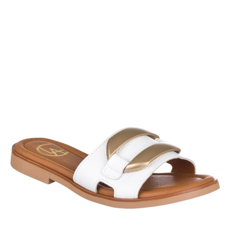Sandalias Planas Zapp Kunie Mujer Blanco