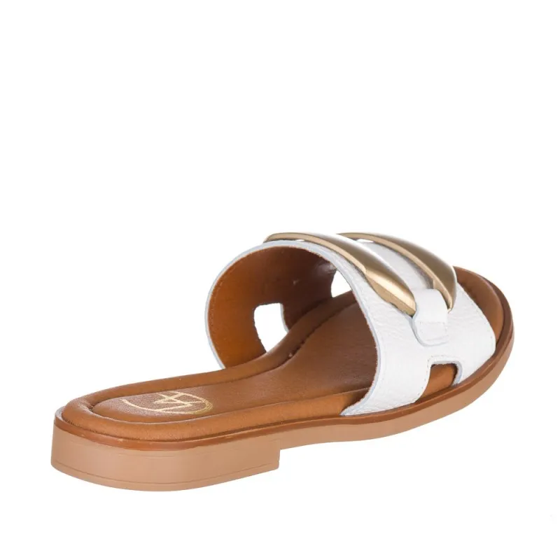 Sandalias Planas Zapp Kunie Mujer Blanco