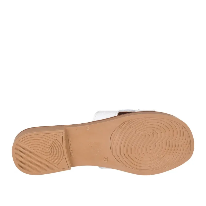 Sandalias Planas Zapp Kunie Mujer Blanco