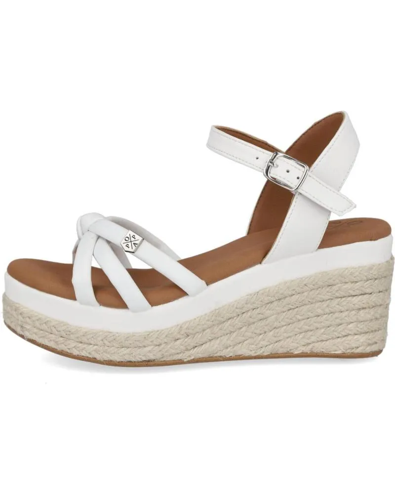 Sandalias POPA  de Mujer 031 TAMPA MANCHESTER CUNAS MUJER  BLANCO