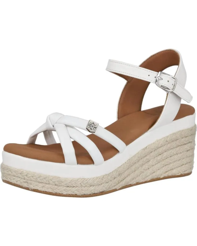 Sandalias POPA  de Mujer 031 TAMPA MANCHESTER CUNAS MUJER  BLANCO