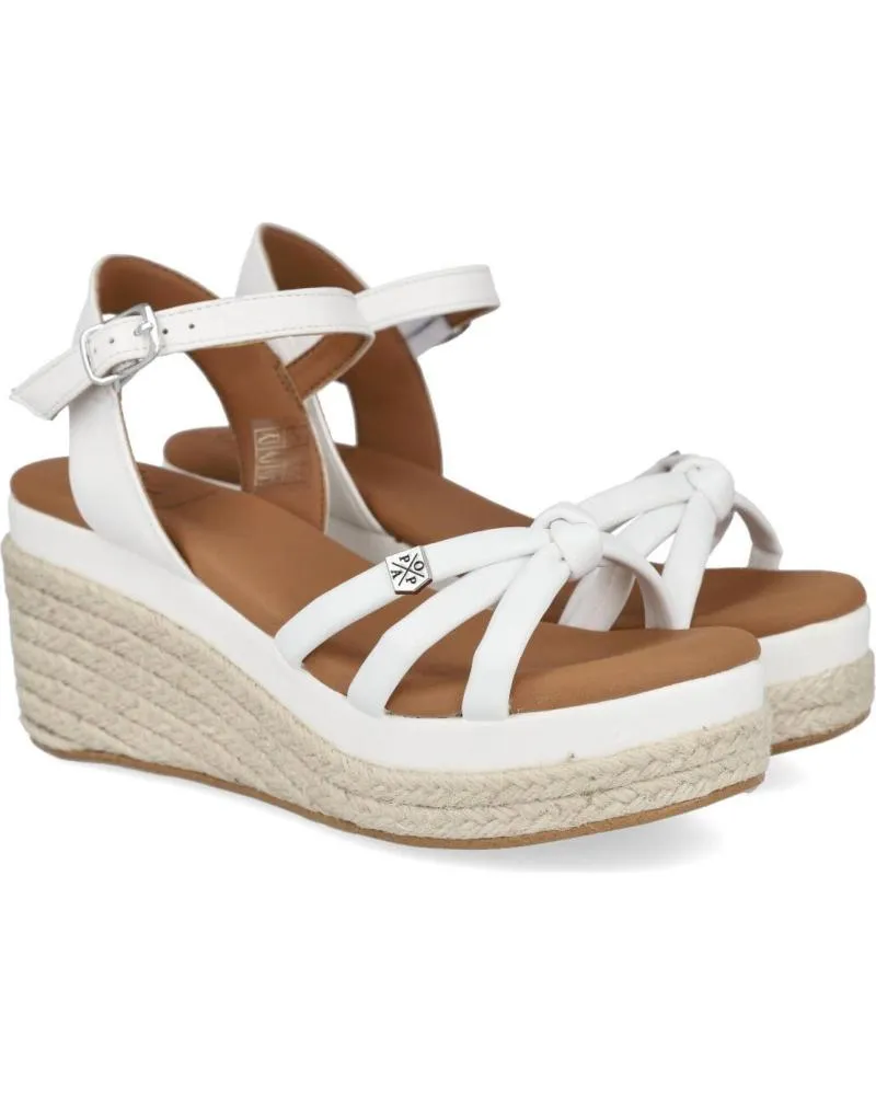 Sandalias POPA  de Mujer 031 TAMPA MANCHESTER CUNAS MUJER  BLANCO