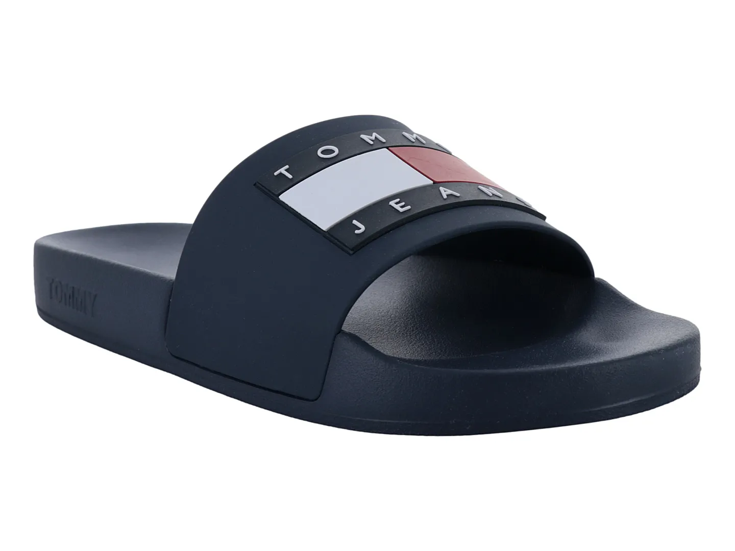 Sandalias Tommy Hilfiger Logotipo Azul Para Mujer
