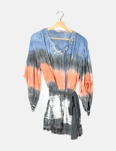 Savage Culture Caftán tie dye glitter