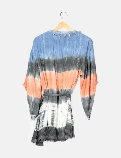 Savage Culture Caftán tie dye glitter