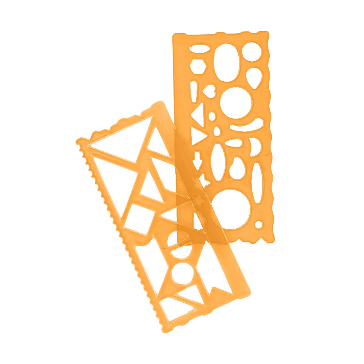 Set de 4 Plantillas de Dibujo Geométricos color Amarillo