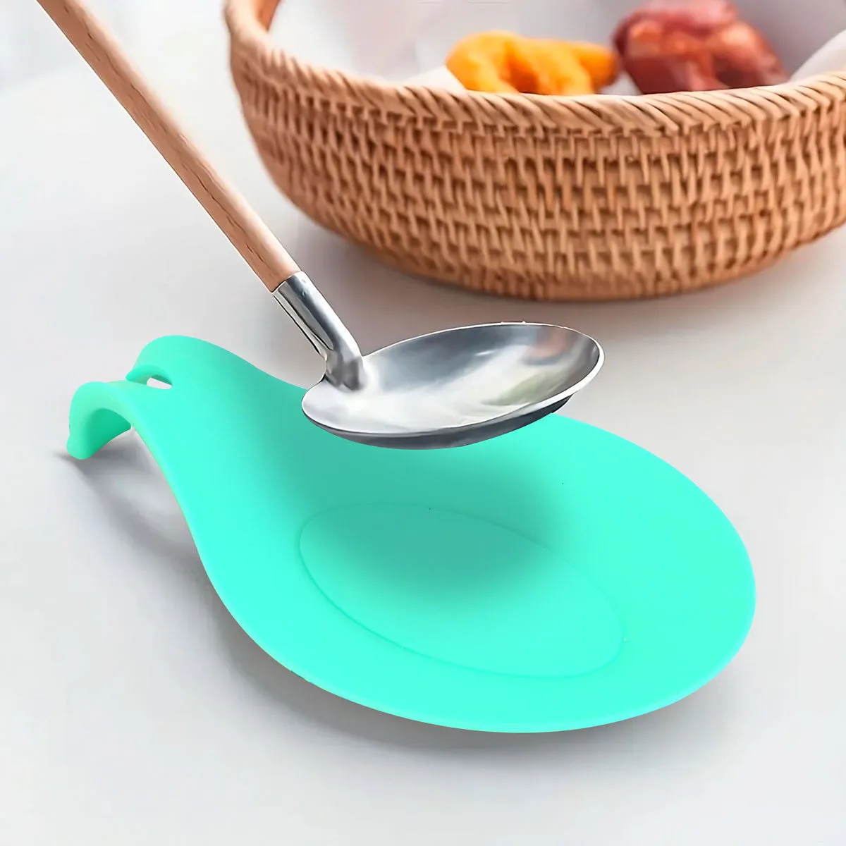 Soporte de Plástico color Azul para Cucharas