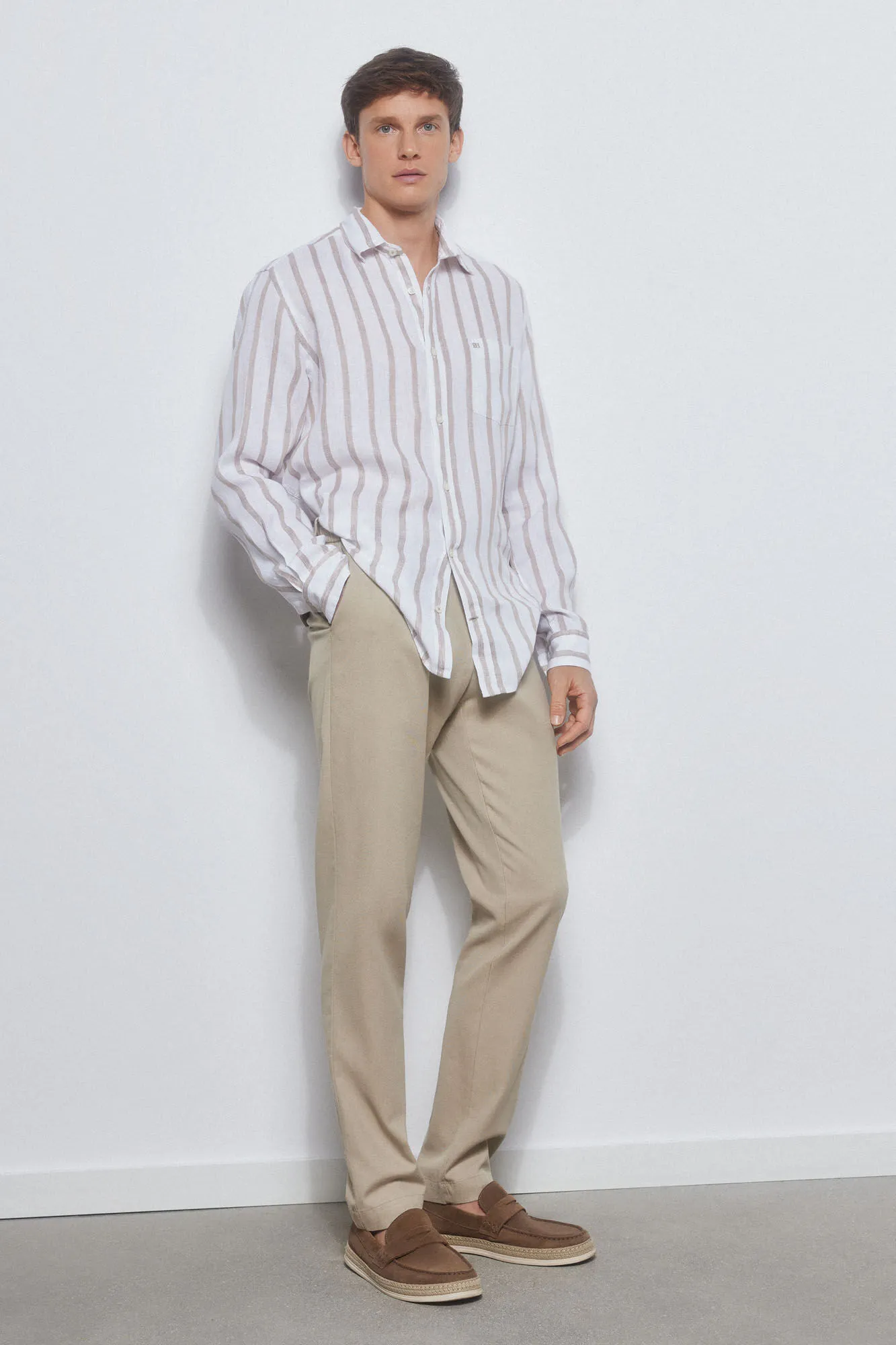 Striped linen shirt
