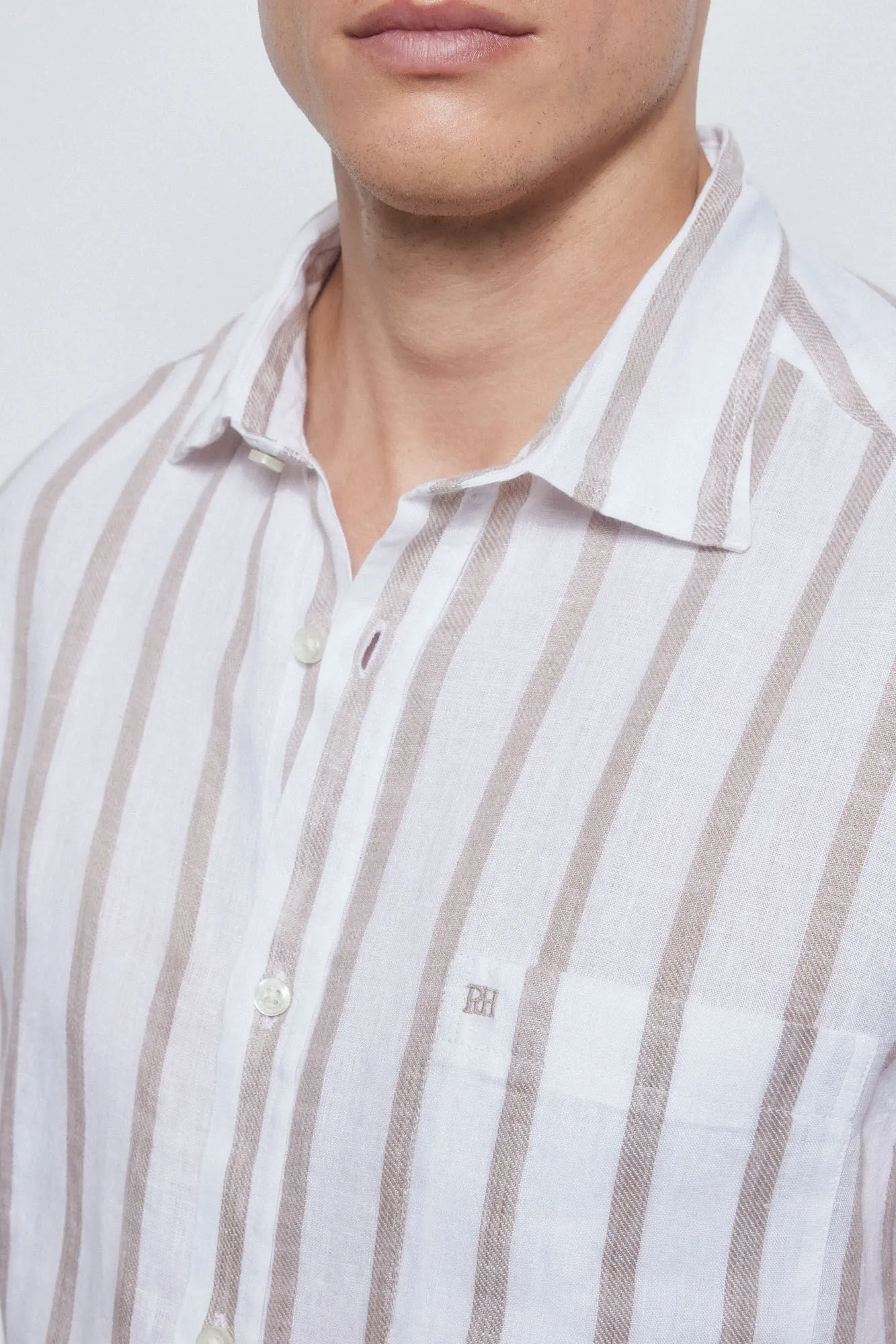 Striped linen shirt