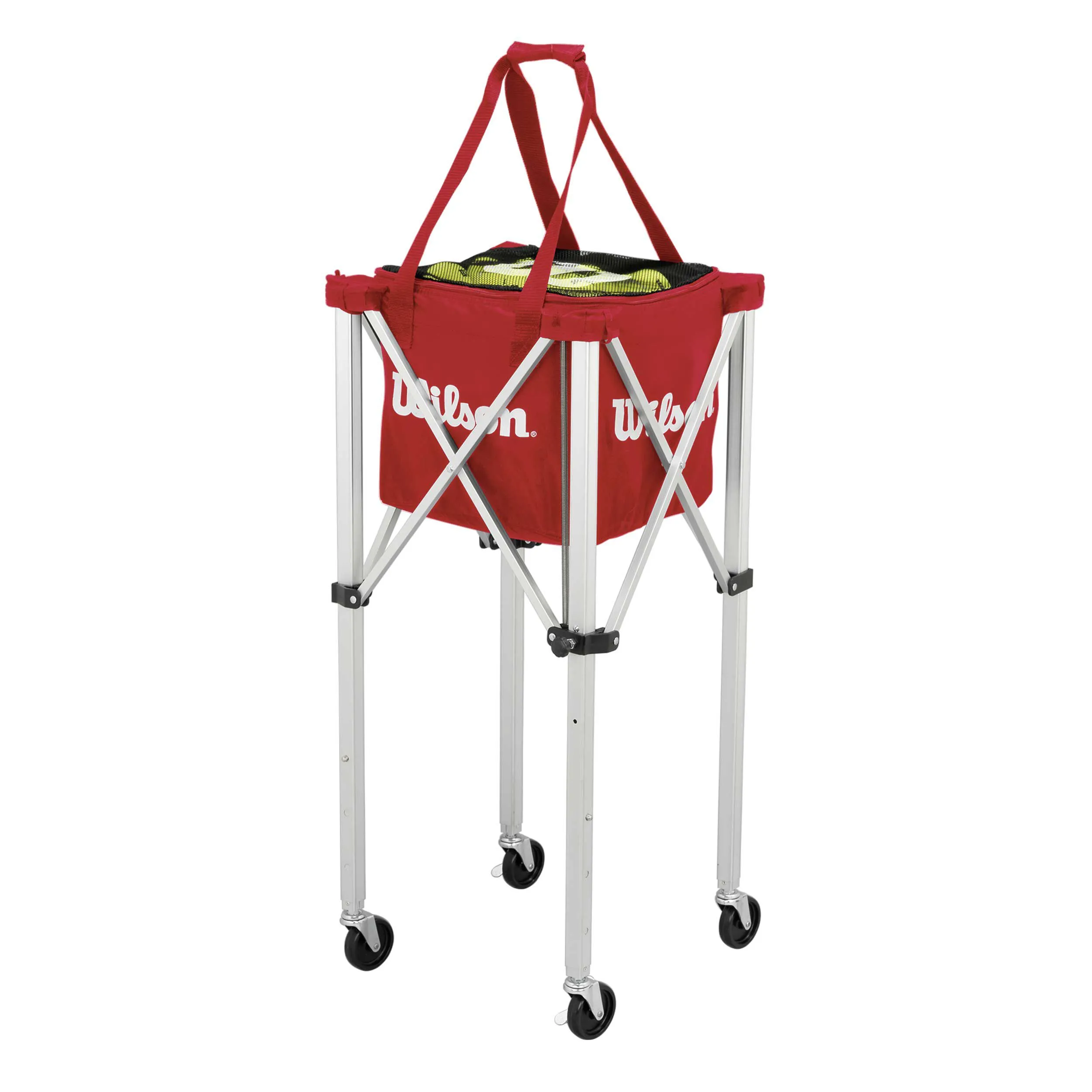 Tennis Teaching 150 Carro De Pelotas Con Rodillos