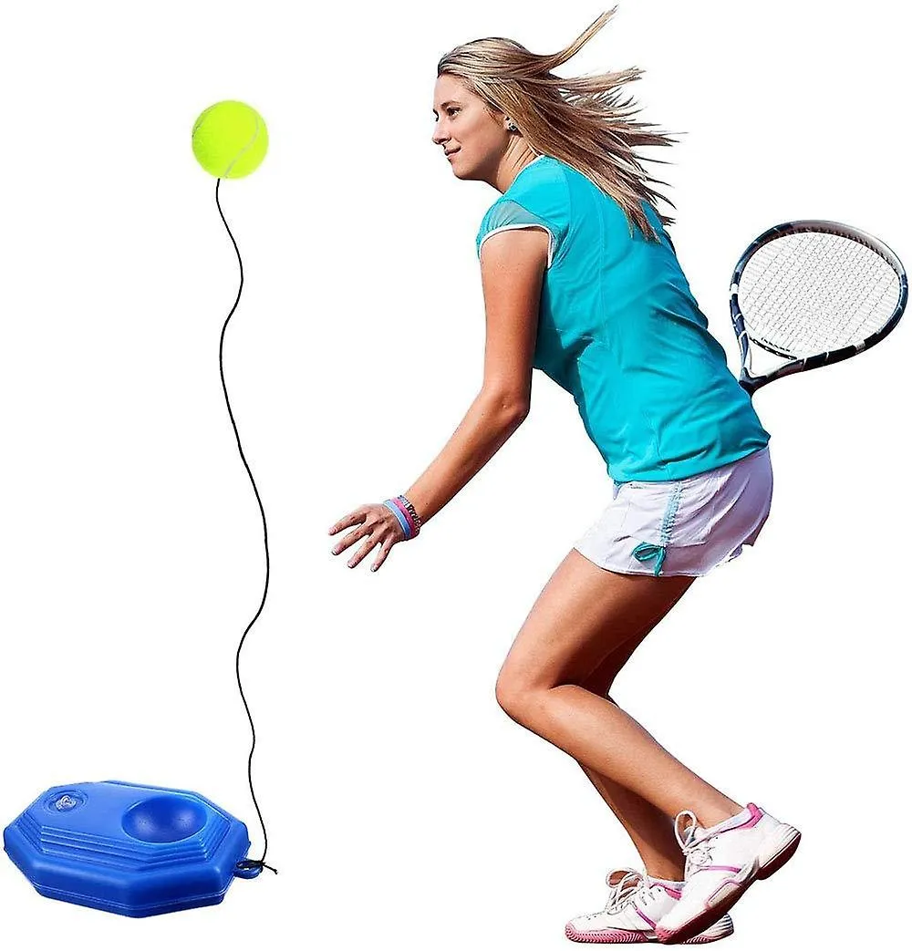 TENNIS TRAINER REBOUNDER BASEBOARD WITH LONG ROPE PERFECT SOLO  SELFSTUDY EQUIPMENT PRACTICE TRAINI