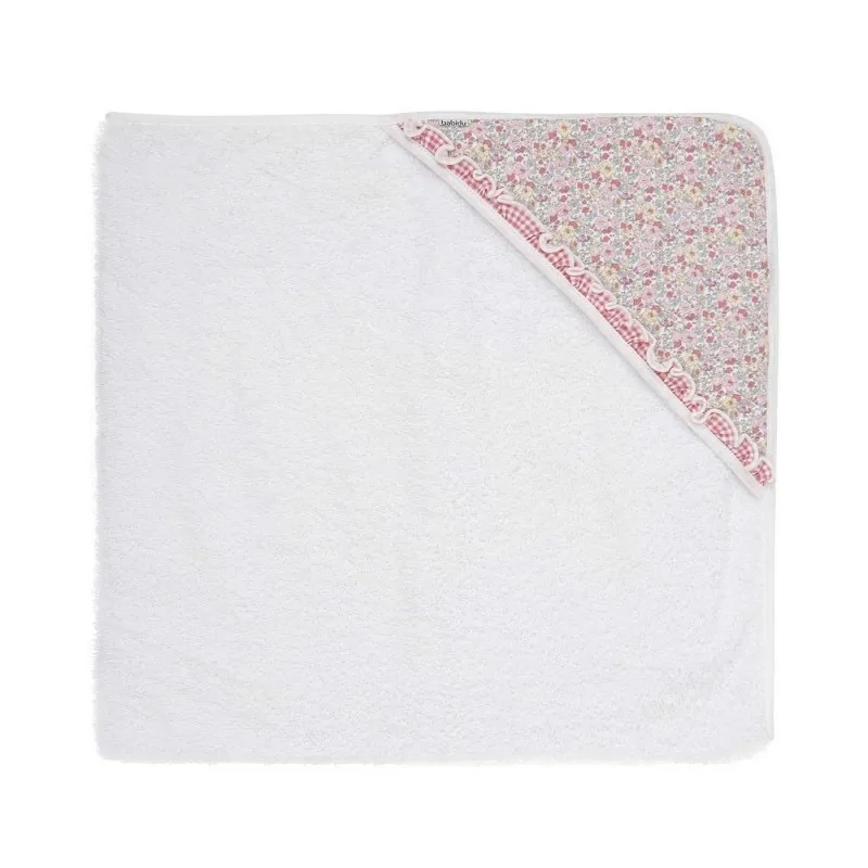 Terry bathing cape with Liberty print. Gardenia Collection