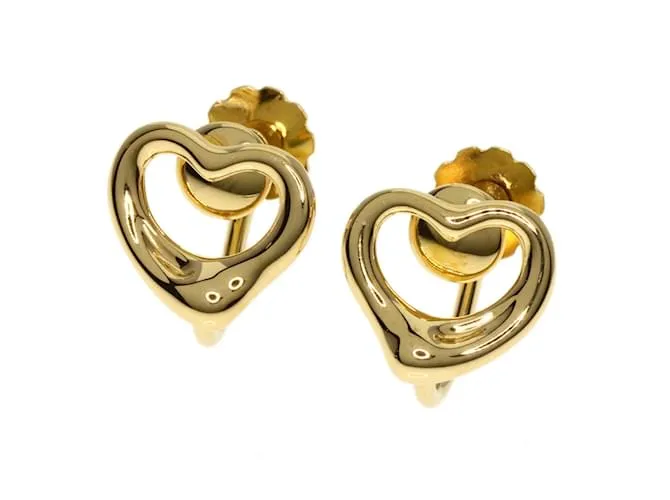 Tiffany & Co Pendientes Clip Tiffany Heart en Oro Amarillo de 18K 