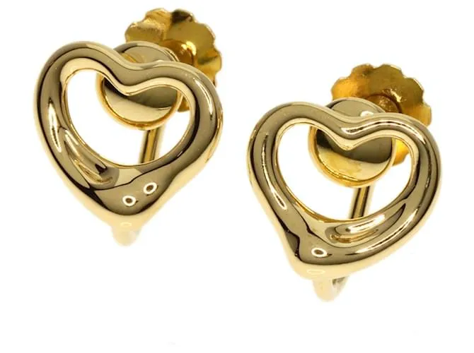 Tiffany & Co Pendientes Clip Tiffany Heart en Oro Amarillo de 18K 