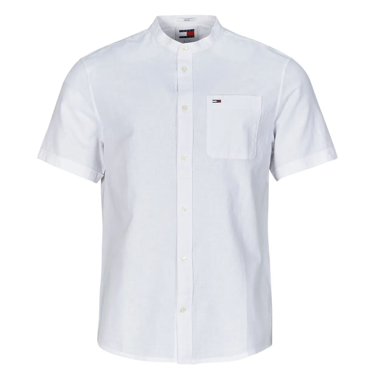 TJM REG MAO LINEN BLEND SS SHIRT