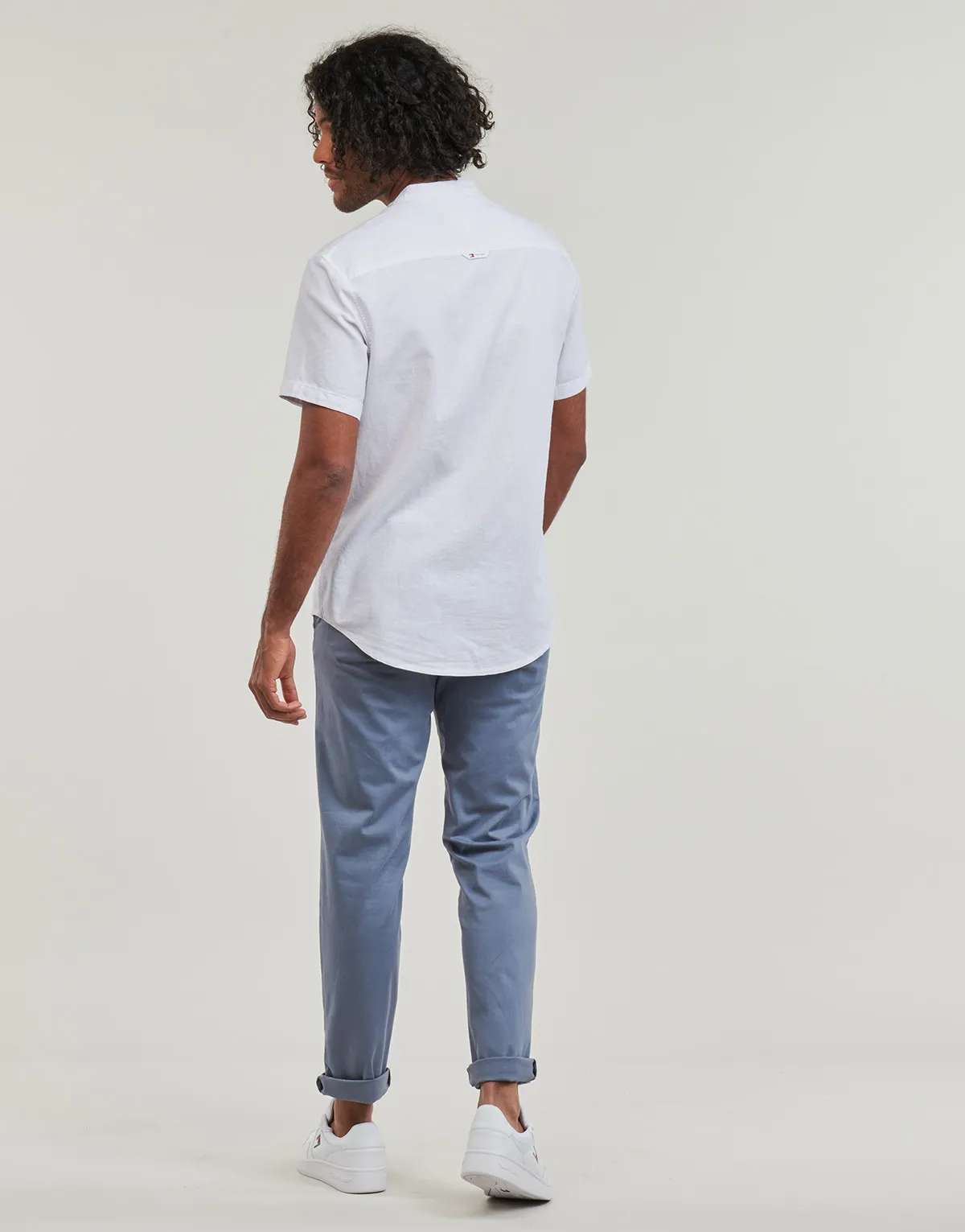 TJM REG MAO LINEN BLEND SS SHIRT