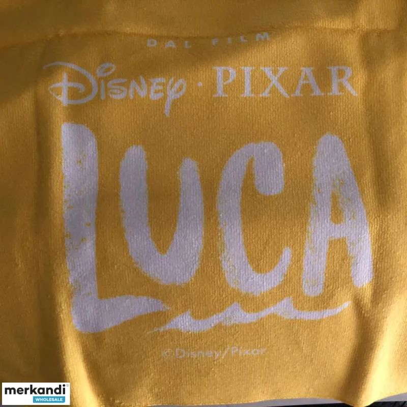 TOALLA DISNEY PIXAR LUCA 140X70  100% POLIéSTER  AMARILLO  FABRICACIóN EUROPEA  LIQUIDACIóN DE TEMPORADA