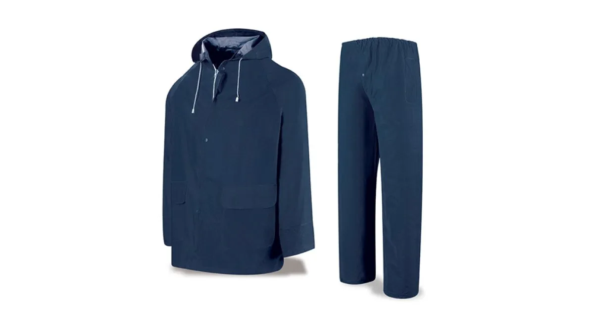 Traje de agua PVC azul marino 400 gr.